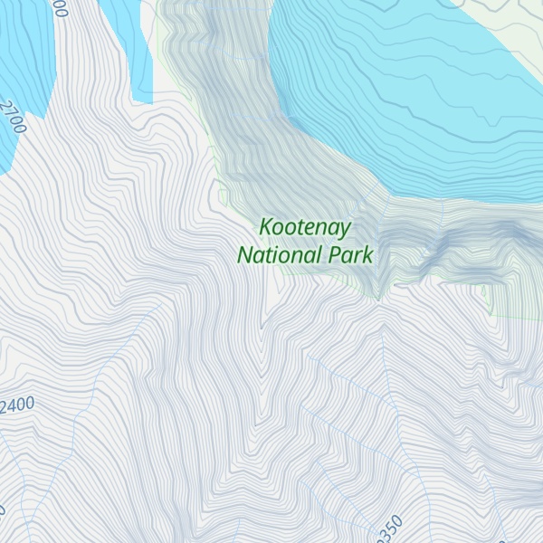 Map of Rockwall Peak