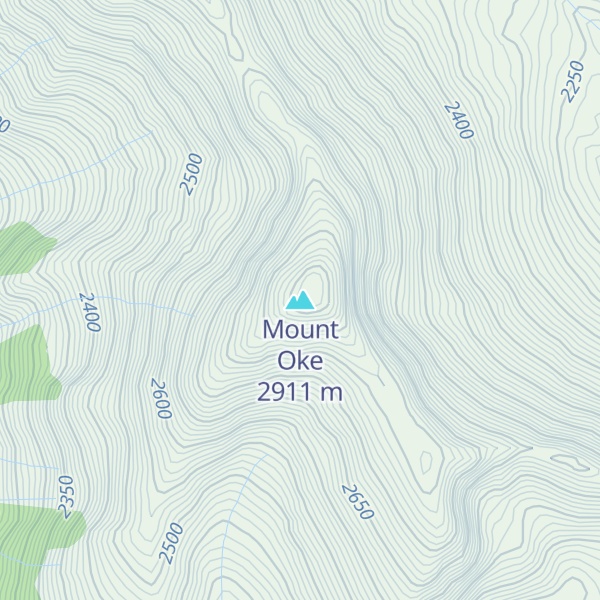 Map of Mount Oke