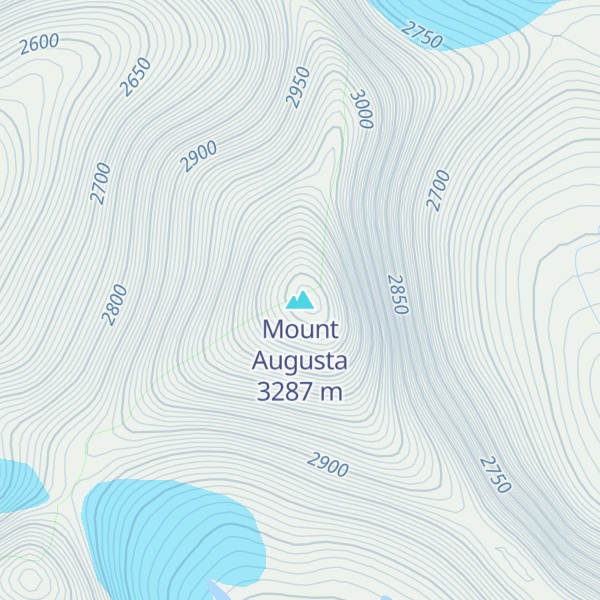 Map of Mount Augusta
