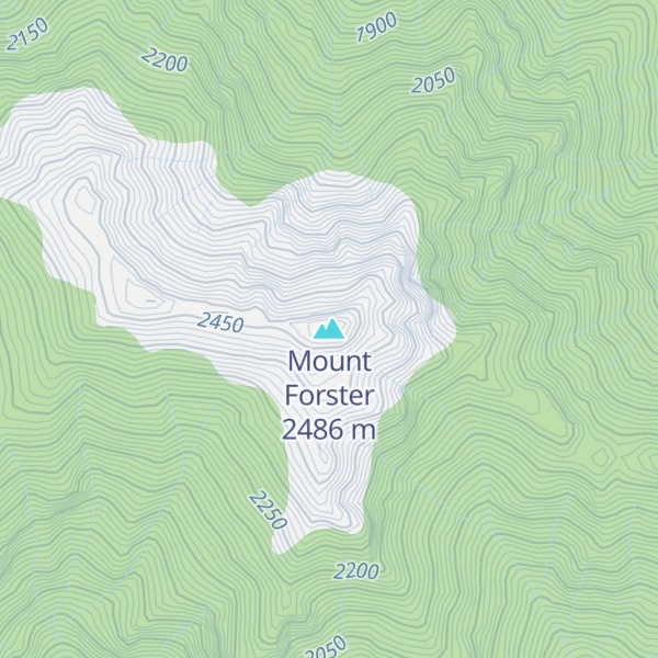 Map of Mount Forster