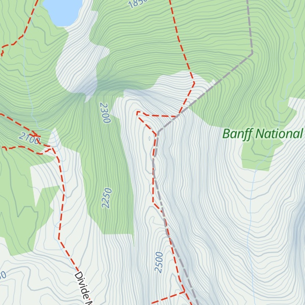 Map of Divide Mountain