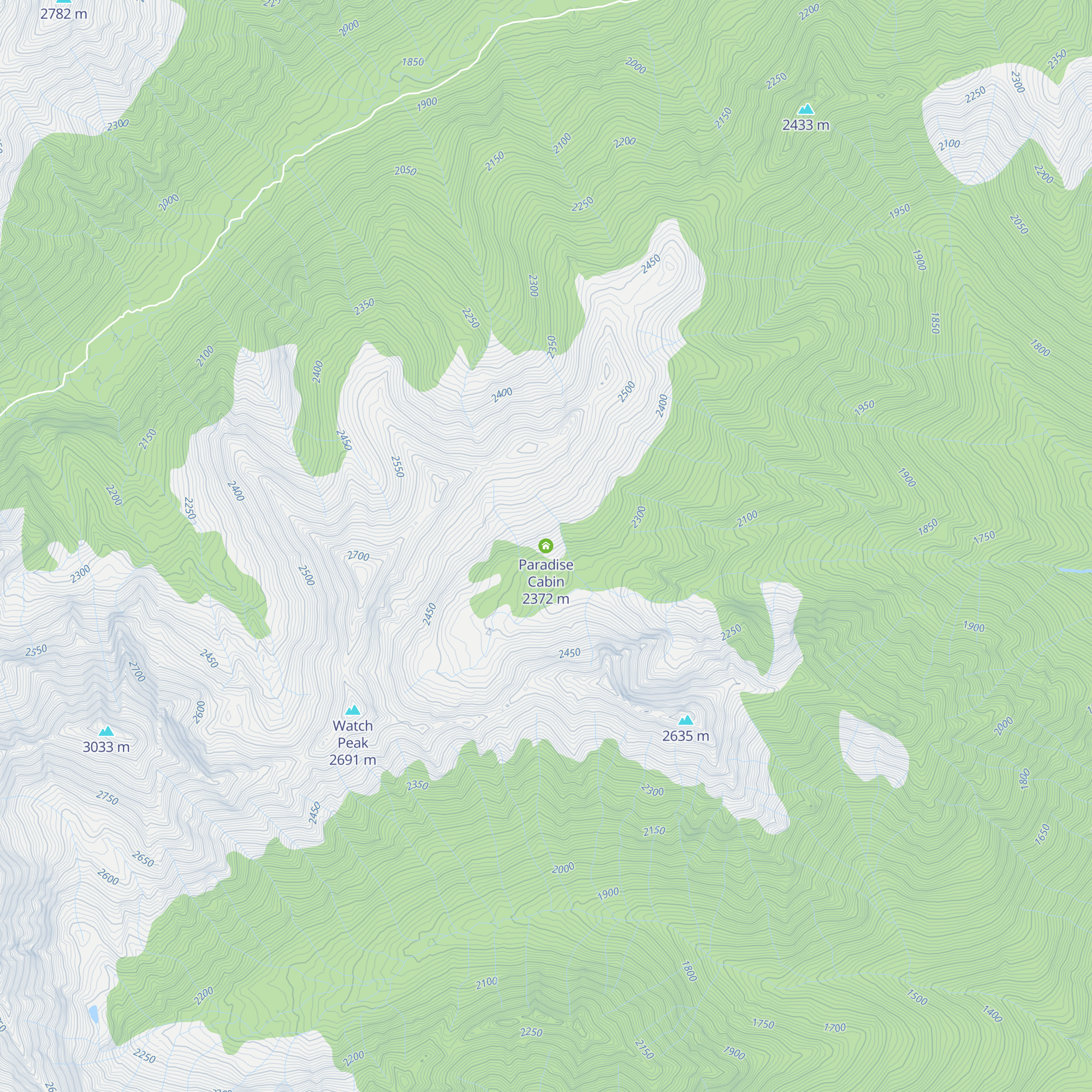 Paradise Cabin map
