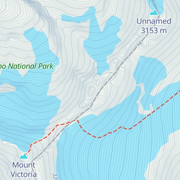 Map of Collier Peak