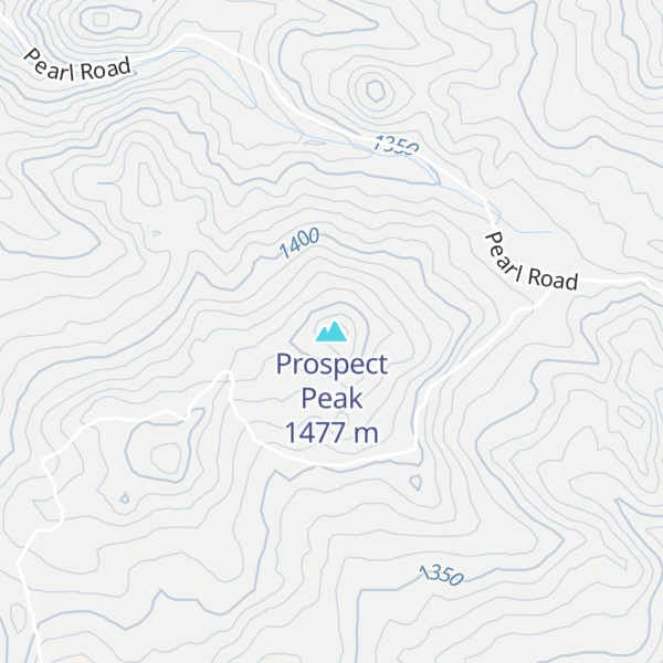Map of Prospect Peak