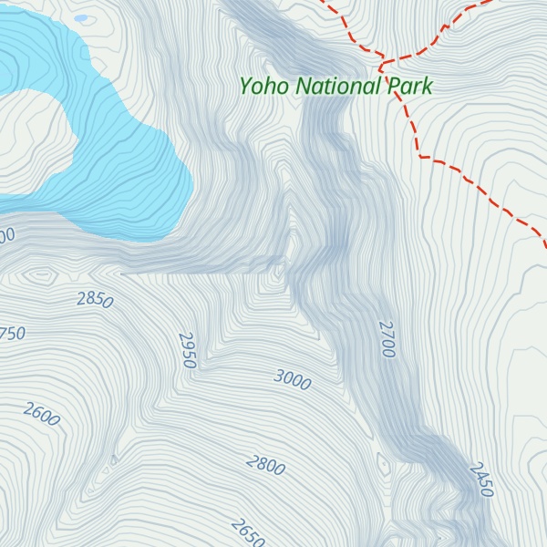 Map of Mount Biddle