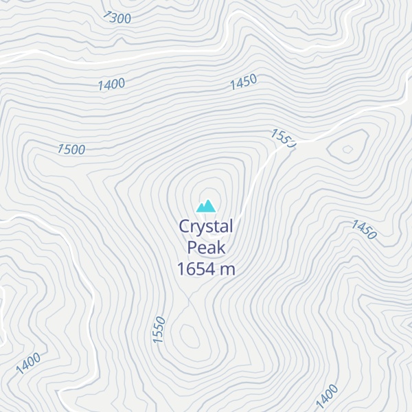 Map of Crystal Peak