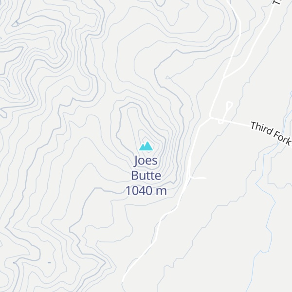 Map of Joes Butte