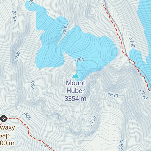 Map of Mount Huber