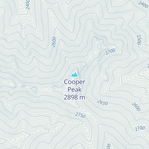 Map of Cooper Peak