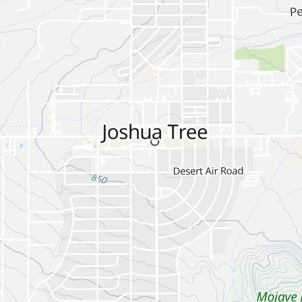 Map of Joshua Tree Visitor Center