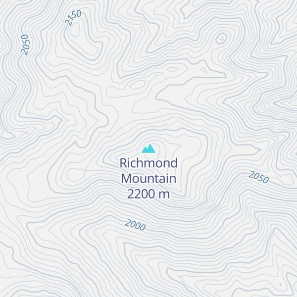 Map of Richmond Mountain