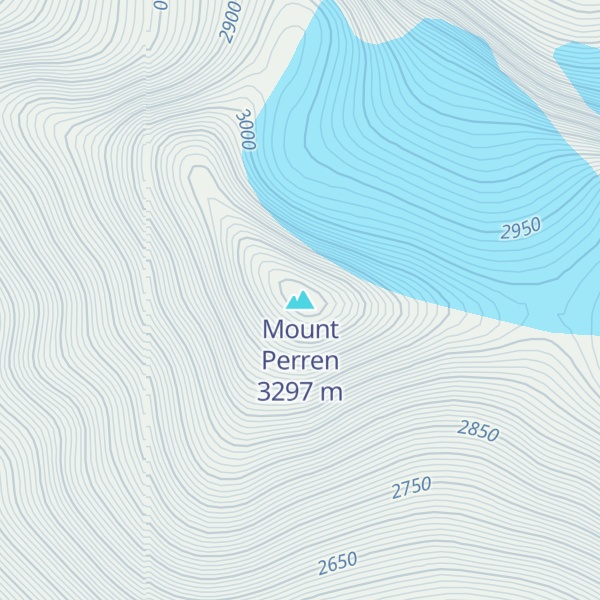 Map of Mount Perren