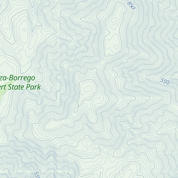 Map of Coyote Mountain