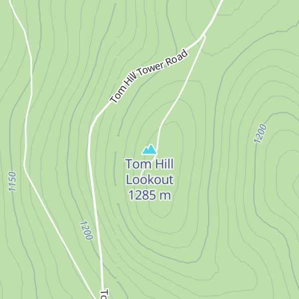 Map of Tom Hill Lookout