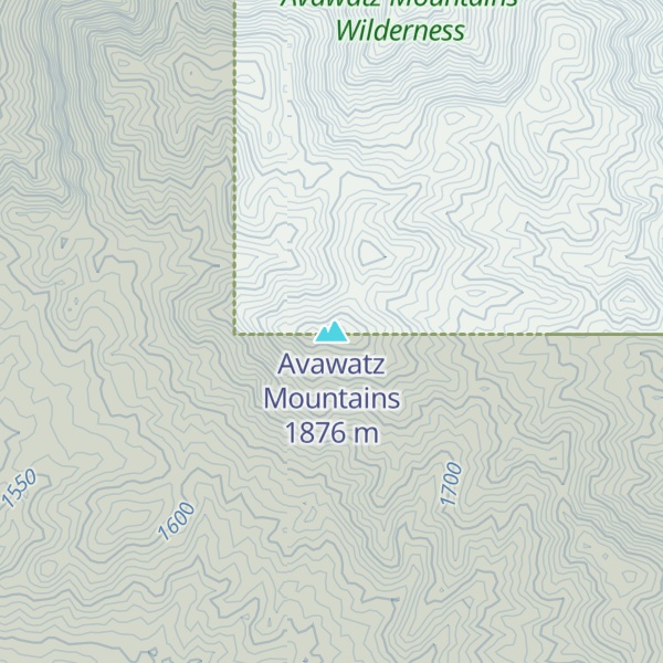 Map of Avawatz Mountains