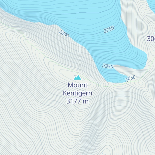Map of Mount Kentigern