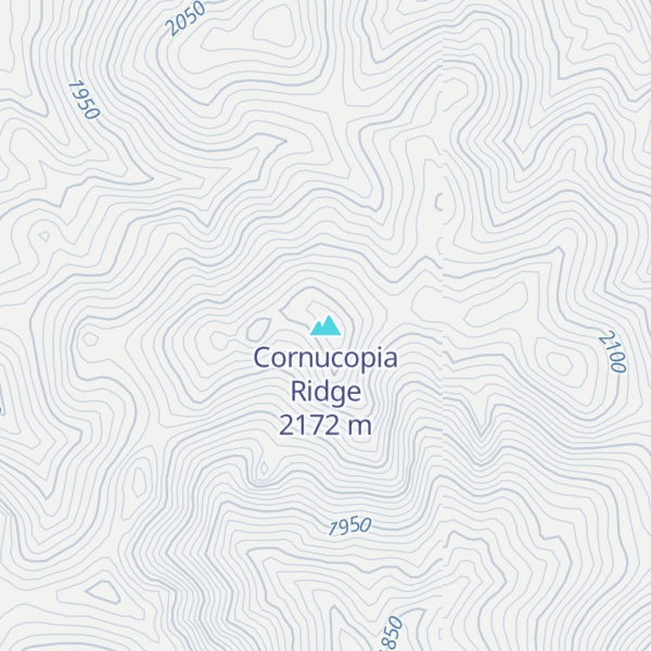Map of Cornucopia Ridge