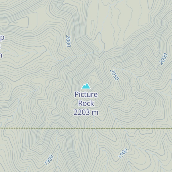 Map of Picture Rock