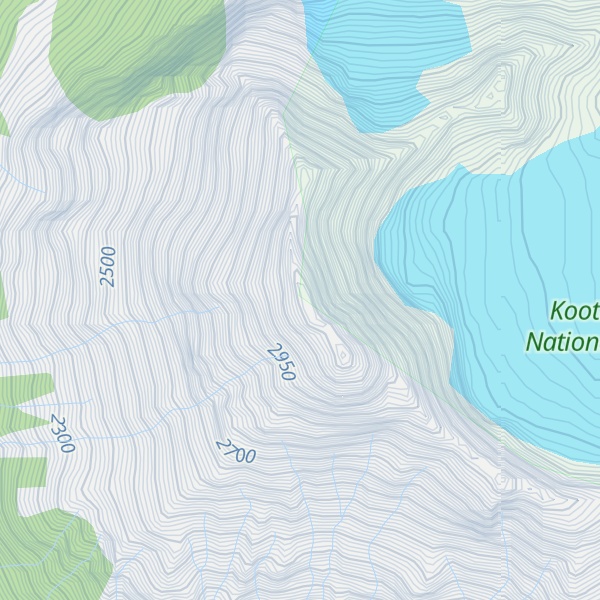 Map of Helmet Mountain