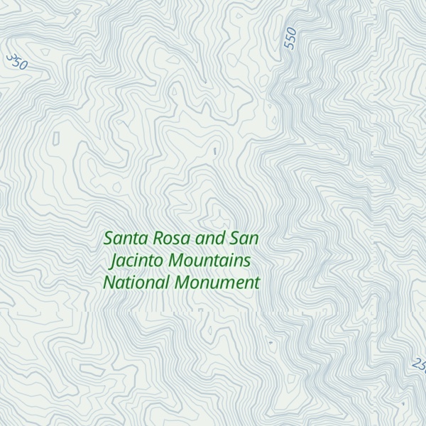 Map of Indio Mountain