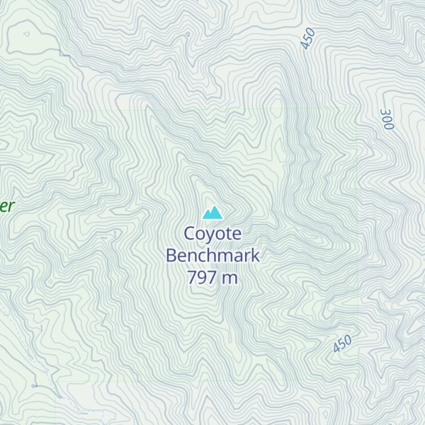 Map of Coyote Benchmark