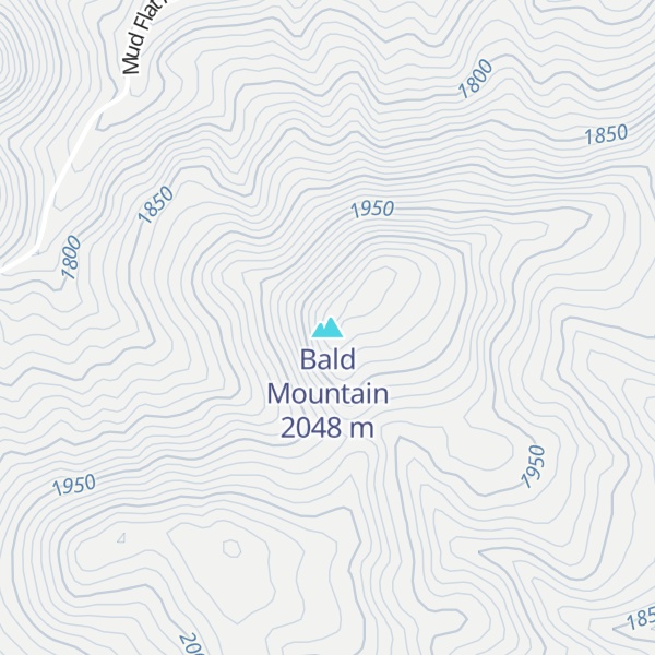 Map of Bald Mountain