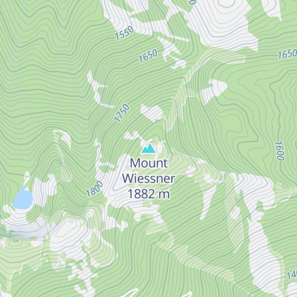Map of Mount Wiessner