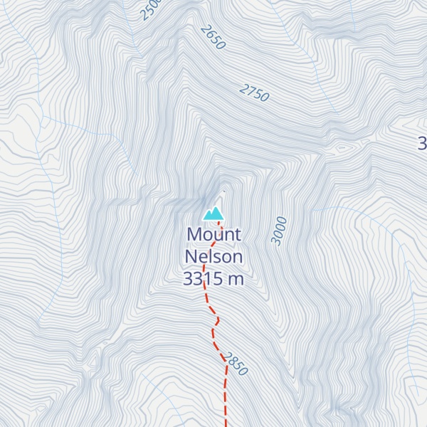 Map of Mount Nelson