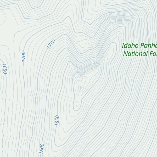 Map of Packsaddle Mountain