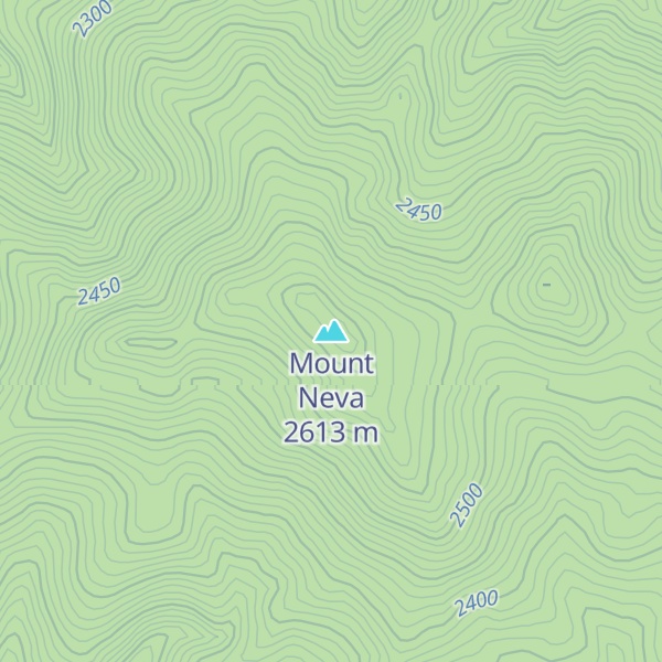 Map of Mount Neva