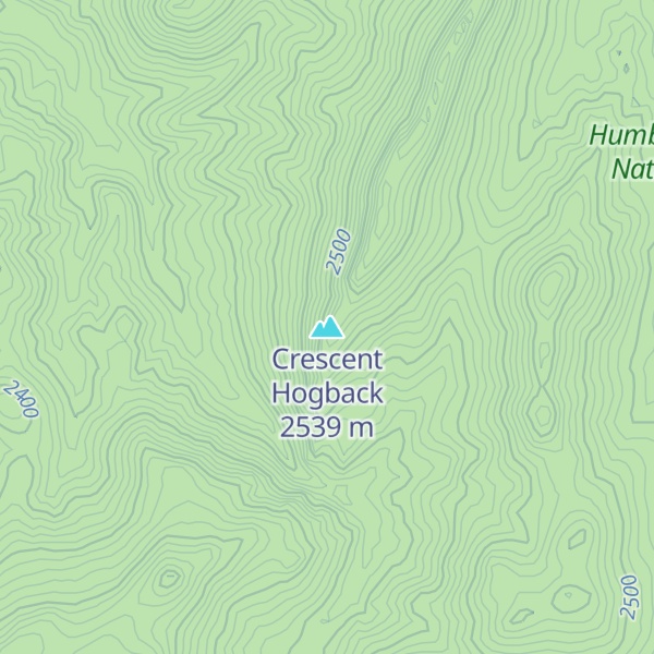 Map of Crescent Hogback