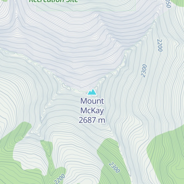 Map of Mount McKay