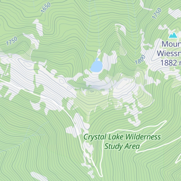 Map of Latour Peak