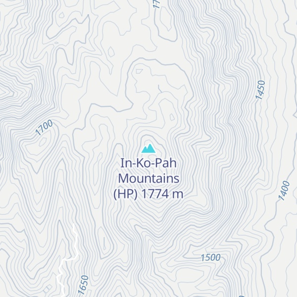 Map of In-Ko-Pah Mountains (HP)