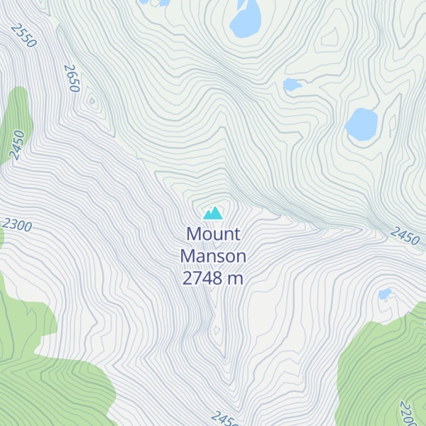 Map of Mount Manson