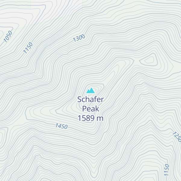 Map of Schafer Peak