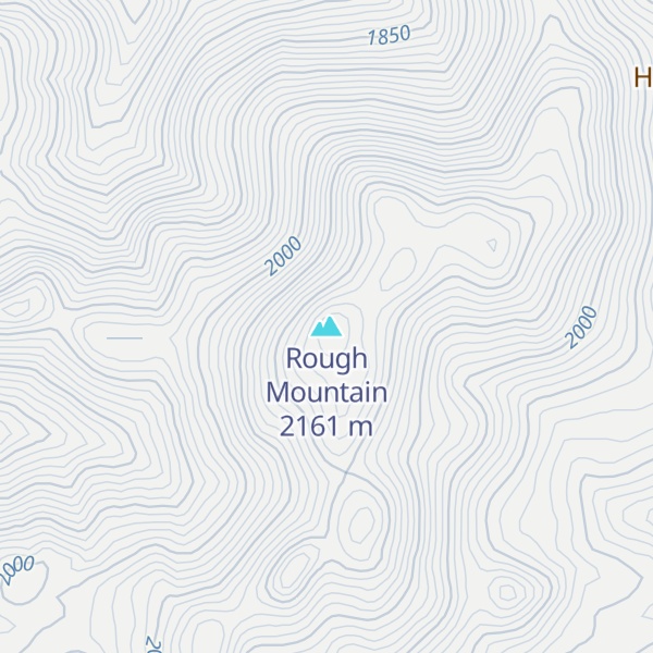 Map of Rough Mountain