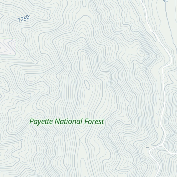 Map of Fort Hall Ridge
