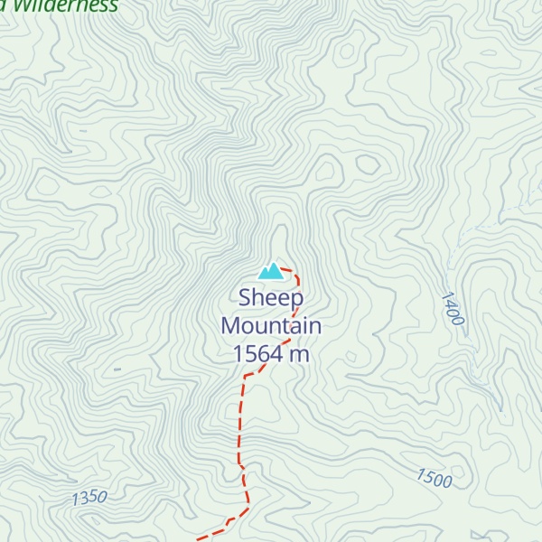 Map of Sheep Mountain