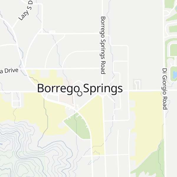 Map of Borrego Desert Nature Center
