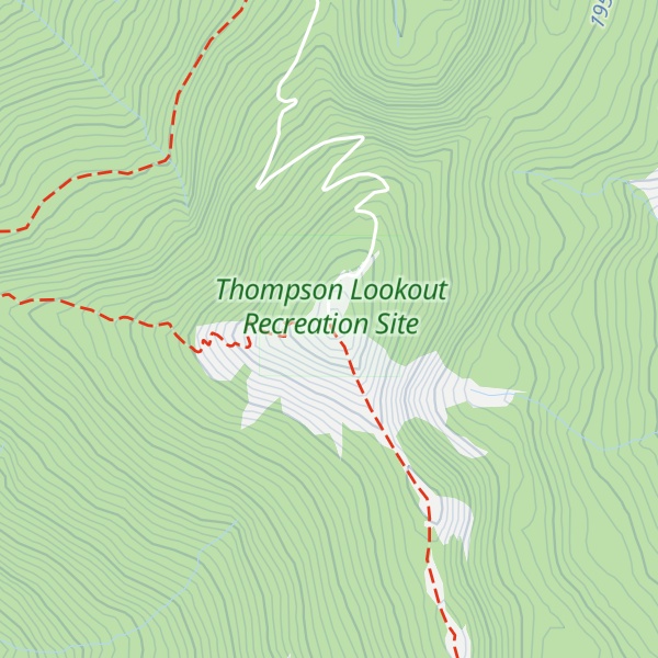 Map of Mount Thompson