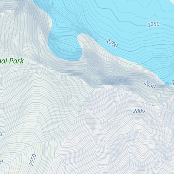 Map of Sentry Peak