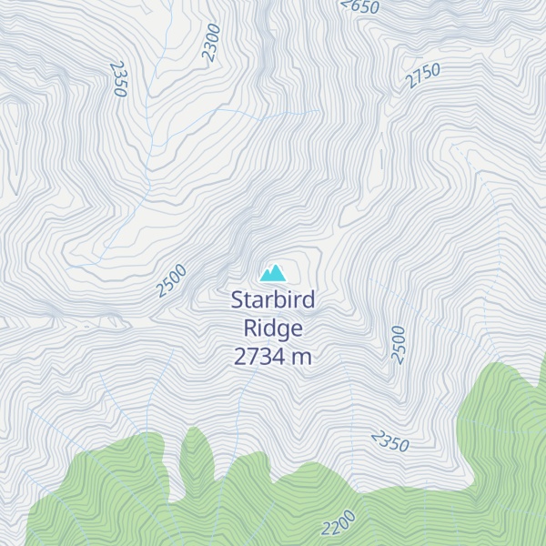 Map of Starbird Ridge