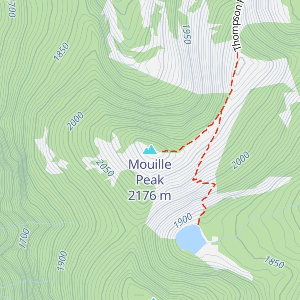 Map of Mouille Peak