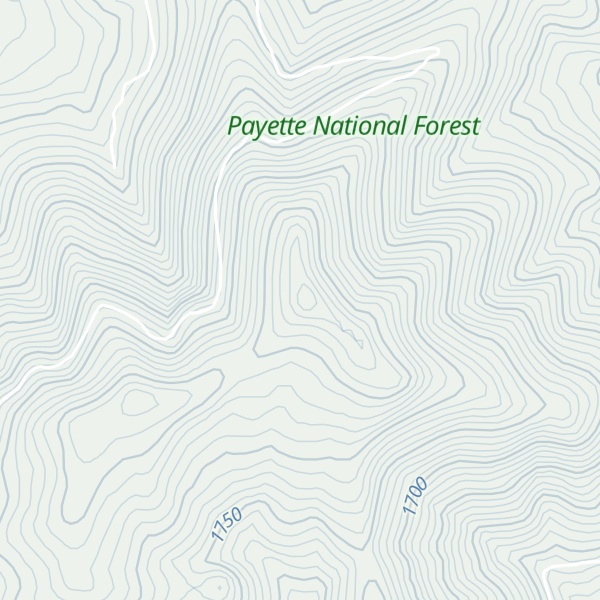 Map of Brush Mountain