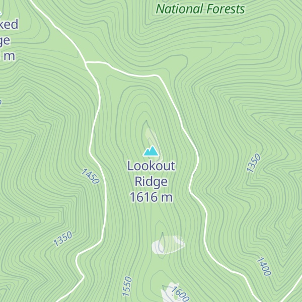 Map of Lookout Ridge