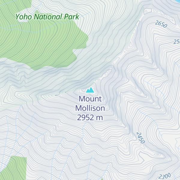 Map of Mount Mollison