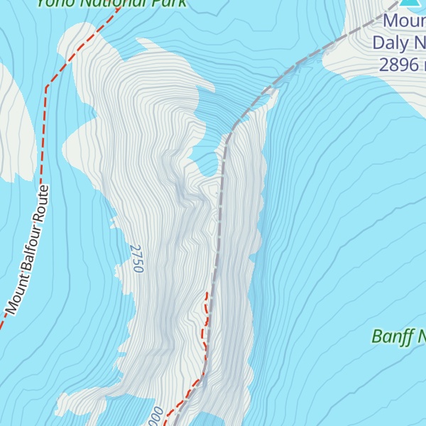 Map of Mount Daly