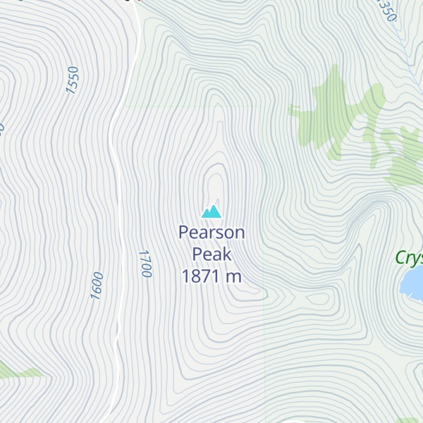 Map of Pearson Peak