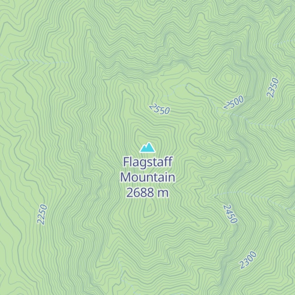 Map of Flagstaff Mountain